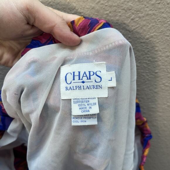 Vintage 80s 90s Chaps Ralph Lauren Mens Surf Board Shorts Trunks Size L Retro - Picture 4 of 10